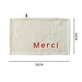 thumbnail image 6 of Visland Ultrathick Hand Towel Letter Embroidery Polyester Strong Water Absorption Hanging Cleaning Cloth Household Supplies, 6 of 8