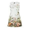 thumbnail image 5 of BangWanChi Casual Dresses for Women Women's Casual with Pockets Summer Floral Print Dress V-Neck Mini Dresses, 5 of 6