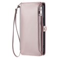 thumbnail image 4 of ELEHOLD for iPhone 7/8/SE 2022&2020 Case,  Full Body Protection Crossbody Flip Zipper Credit Card Slot Wallet Case Kickstand Shockproof Leather Case with Shoulder Strap and Wrist Strap, Rosegold, 4 of 10