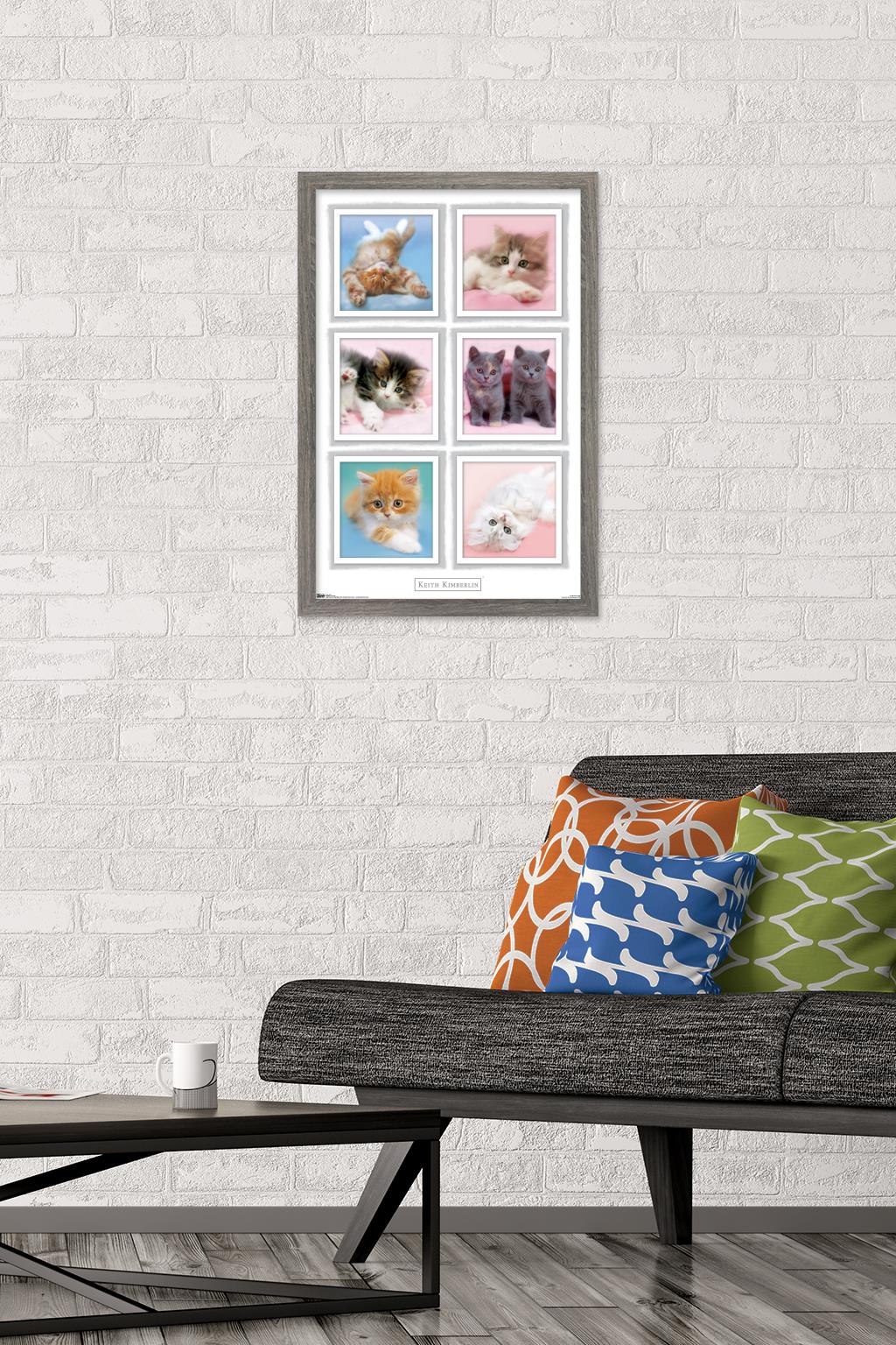 Keith Kimberlin - Kittens Wall Poster, 14.725" x 22.375", Framed