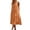 F-41Orange, variant on ZHOGXU Dresses For Women Spaghetti Strap Sleeveless V Neck Solid Color Backless Loose Fit Comfortable Summer Maxi Dress For Casual Daily Wear,Orange,Xxl