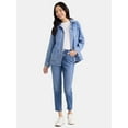thumbnail image 2 of Time and Tru Women's High Rise Mom Jeans, 27" Inseam, Sizes 0-22, 2 of 5