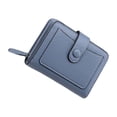 thumbnail image 4 of Cartera de cuero plegable Qarigey para mujer azul, monedero portátil, tarjetero, regalo de cumpleaños, 4 of 6