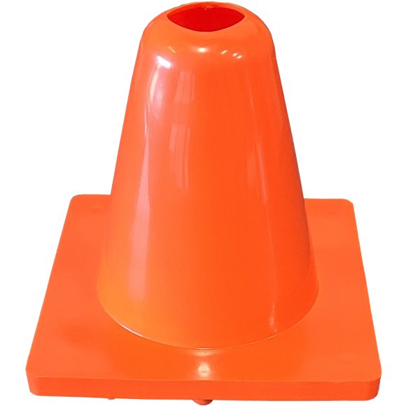 PRISP Cône en PVC Orange Doux - Résistant pour Entraînement Intérieur et Extérieur
