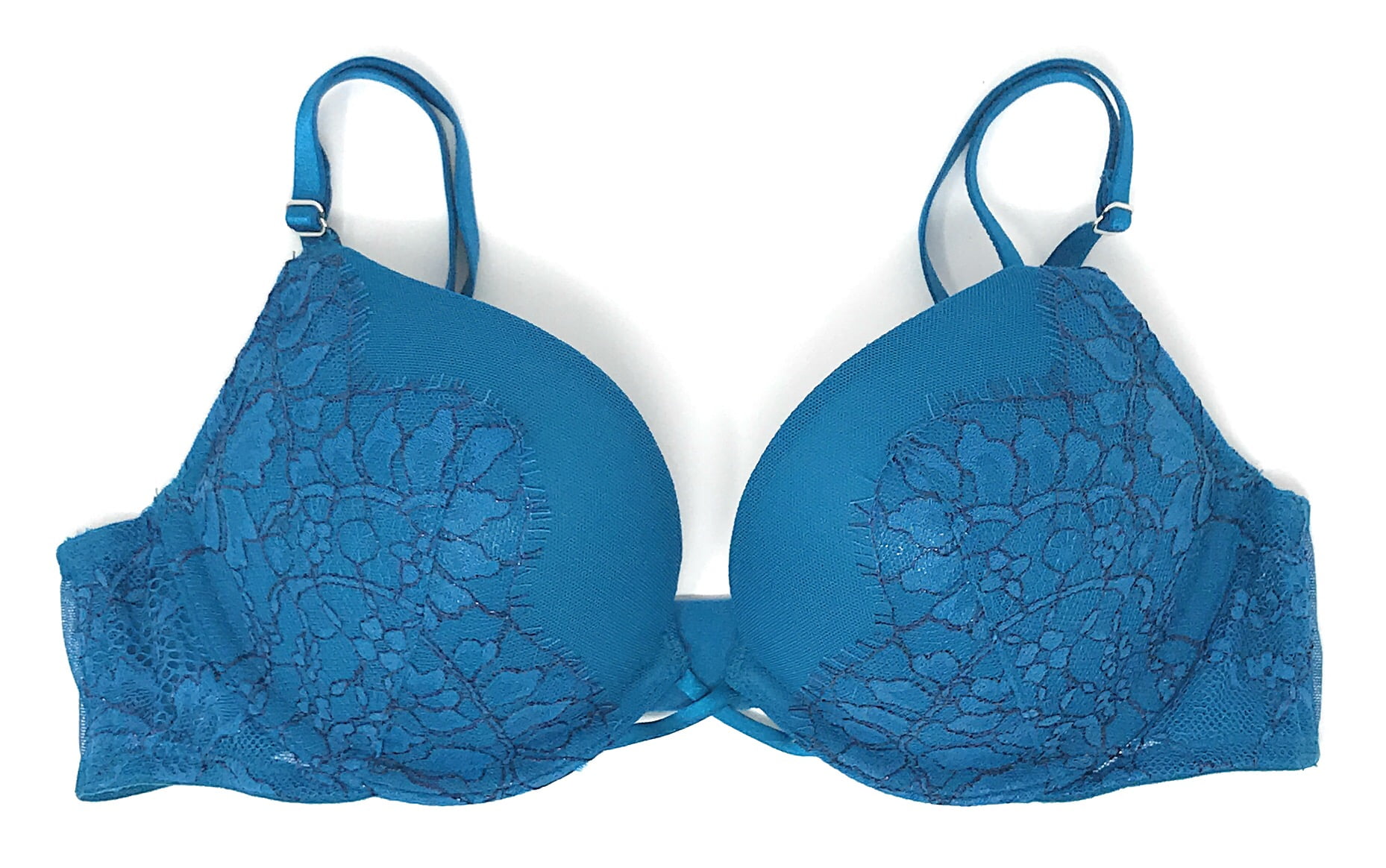Buy Victoria's Secret Capri Blue Add 2 Cups Push Up Eyelet Lace Bra from  Next Luxembourg