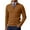 F24-Coffee, variant on FYDUU Mens Knit Pullover Sweater Men's Quarter Zip Pullover Sweater Solid Color Casual Warm Neck Ribbed Knit Slim Fit Sweaters Fashion Polo Sweaters