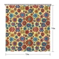 thumbnail image 5 of Pioneer Flower Floral Print Pattern Shower Curtain 72"x72", Bathroom Decorative Shower Curtain Set with 12 Hooks, Waterproof Washable, 5 of 6