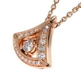 thumbnail image 2 of Pre-Owned Bvlgari Diva's Dream Diamond Women's Necklace in 750 Pink Gold (Good), 2 of 10