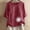 Red, variant on Women Cotton Blend Crew Neck Short Sleeve Basic Tunic Tee Shirts Tops Blouse