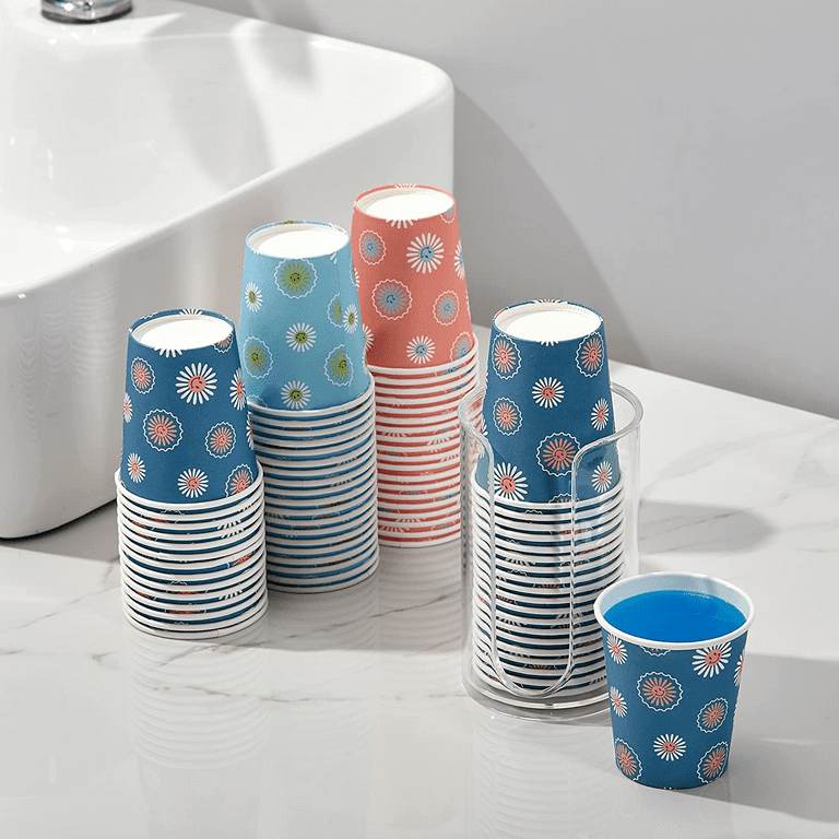  SIUQ 600 Pack 3 oz Paper Cups, Disposable Bathroom Cups, Small  Mouthwash Cups, White Paper Cups, Hot/Cold Beverage Drinking Cup for  Bathroom, Home, Party, Office, Picnic, Travel and Events : Health