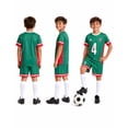 thumbnail image 2 of Quad Seven Boys Athletic Shorts Set Breathable Soccer Jersey Shirt & Soccer Shorts Set 2 Piece, 2 of 7