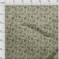 thumbnail image 3 of oneOone Silk Tabby Mint Green Fabric Asian Suzani Sewing Craft Projects Fabric Prints By Yard 42 Inch Wide, 3 of 5