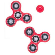 2 Pack Premium Fidget Spinner Anti-Stress Toy - Red