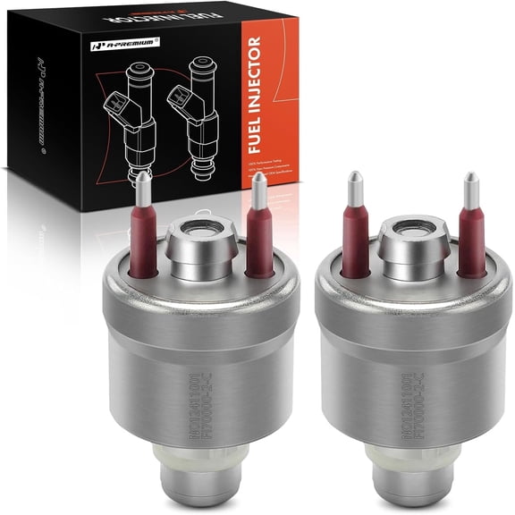 A-Premium Set of 2 Fuel Injectors Compatible with Chevrolet Tahoe, Blazer, Caprice & GMC Yukon, C1500 & Buick Roadmaster & Cadillac Brougham & Isuzu NPR & Oldsmobile, Replace# 17111864
