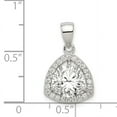 thumbnail image 2 of Beautiful Sterling Silver Polished CZ Pendant, 2 of 2