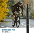 thumbnail image 7 of Unique Bargains Bicycle Seat Post Aluminum Alloy Seat Tube with Scale Mark Universal for MTB Mountain Bike Black 34.9x350mm, 7 of 7