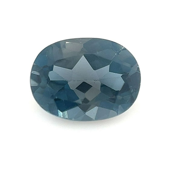 Certified Natural 1.5 Carat London Blue Topaz Oval Shape Brilliant Cut 8x6 mm Loose Gemstone December Birthstone
