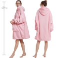 thumbnail image 3 of Sudadera manta wearable Sherpa acogedora rosa Aemilas, 3 of 8