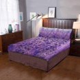 thumbnail image 2 of ABPHQTO Juego de Ropa de Cama de 3 Piezas Funda Nórdica Flores de Lavanda Púrpura con 2 Fundas de Almohada, 2 of 4
