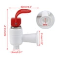 thumbnail image 2 of Unique Bargains Assorted Color Plastic Water Cooler Faucet Push Type Fits Water Dispenser Tap Spigot Replacement 4Pcs, 2 of 4