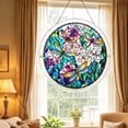 thumbnail image 6 of Beforeyayn Acrylic Puzzles Suncatcher Window Hanging, 83 Pieces 7.4 Inch Puzzle For Gift Lovers, Window Or Garden, Acrylic Suncatcher Decor For Women Men Mom Birthday, 6 of 6