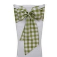 thumbnail image 2 of LA Linen TCcheck8x108-Pk10-RoyalK50 Gingham Checkered Chair Bows, White & Royal Blue - 8 x 108 in. - Pack of 10, 2 of 7
