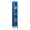 Blue, variant on See-Through Metal Locker - Double Tier - 1 Wide - 6 Feet High - 12 Inches Deep - Blue - Unassembled