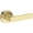 Non-Lacquered Brass, variant on Baldwin Ps.Sha.R.Crr Sharpewood Passage Door Lever Set - Nickel