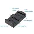 thumbnail image 2 of fastboy Black Black ABS Charger USB For Dual PS3 And PS Move Controllers 2. ABS Wireless Charger 3. Input 5V, 2 of 6