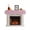Pink, variant on Brown Farmhouse Fireplace Mantel Scarf, Vintage Country Monochrome Textured Mantel Cover Table Runner, Fireplace Top Dresser Scarves for Party Holiday Living Room Home Decoration 70x17 Inch