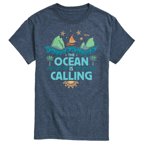 Moana - The Ocean Is Calling - Men's Short Sleeve Graphic T-Shirt
