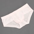 thumbnail image 4 of khonts,Men's Sexy Briefs Low Waist Lightweight Underwear Breathable See Through Boxer Casual Underpants Pink XXL, 4 of 4