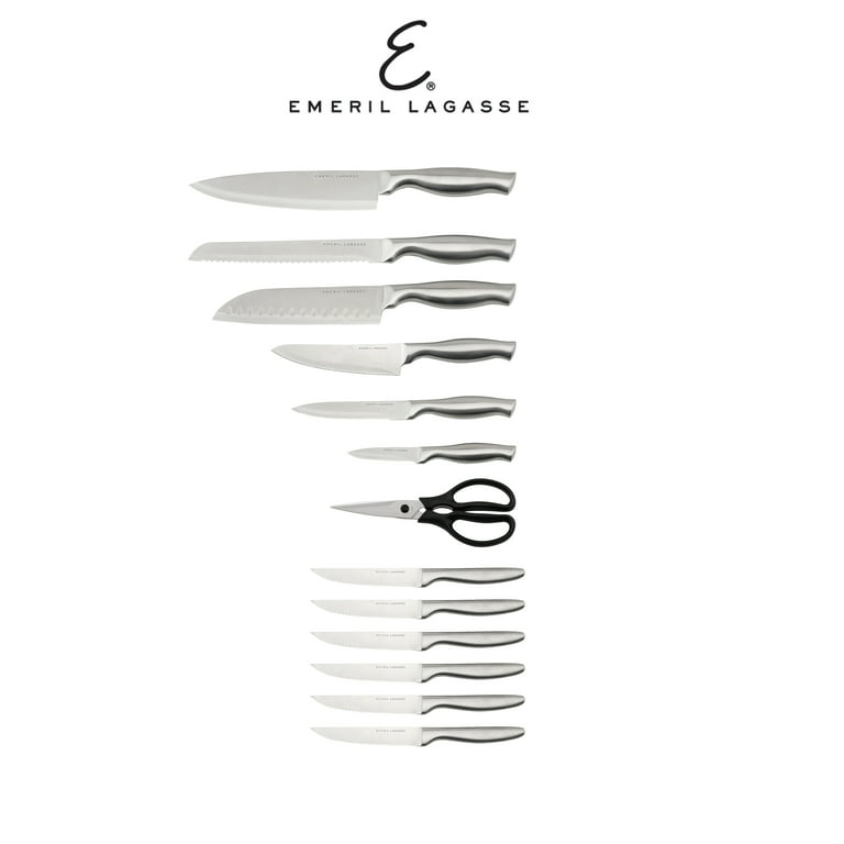 Emeril Lagasse 8-Piece 4.5” Stainless Steel Steak Knife Set - Slice  Effortlessly through Fruits, Meats, & Veggies