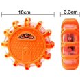 thumbnail image 2 of YVE LED Road Flares 4 Pack Roadside Safety Disc 9 Modes Battery Powered Emergency Beacon Flashing Warning Light with Magnet & Hook for Vehicles Car Traffic Construction(Battery Not Included)-0624, 2 of 5