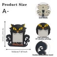 thumbnail image 2 of Halloween Picture Frame 8X8 Inch Wood Picture Frame Black Cat Halloween Decor Spooky Vintage Halloween Decor for Home Table Wall Halloween Party 1 Pack, 2 of 5