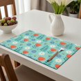 thumbnail image 6 of Placemat, Pioneer Flower Floral Print Pattern Place Mats Table Mat Set Of 2, PVC Washable Placemats for Party Kitchen Dining Decoration, 18x12 Inch, Fade Resistant, 6 of 6