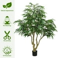thumbnail image 4 of 7FT Artificial willow Tree, Indoor Faux slik Greenery Plant for Home, Apartment, or Office Decoration, 1pc/set, 4 of 13