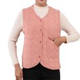 thumbnail image 2 of Sentmoon Warm Puffer Vest Sleeveless Plus Size Womens Winter Coats,Casual Fashion Casual Jacket Tops Slim Fit Coats Pink XXXL Winter Saving, 2 of 5