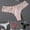 Pink, variant on Summer Silky Breathable Sexy Lace Thong Underwear European And Fashionable Women's T Pants Cotton Crotch