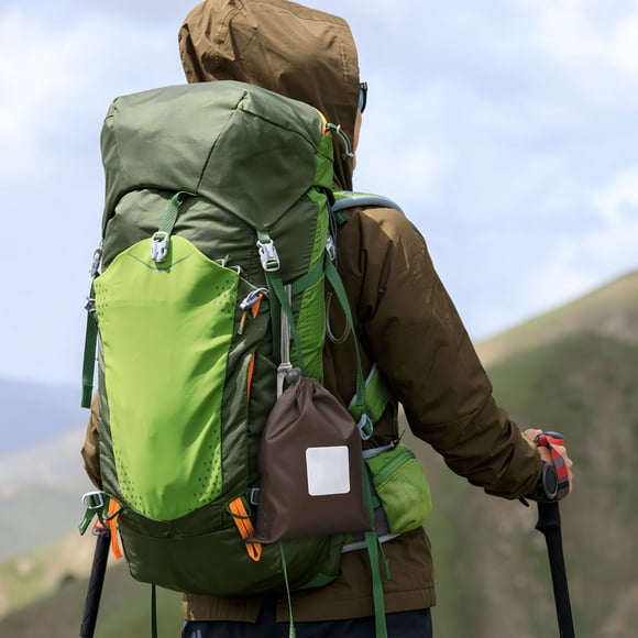 Nestingho 4Ud Organizadora Impermeable Con De Cordón Para Uso En Viajes Color Café