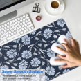 thumbnail image 4 of Long Mouse Pads for Desk,Pioneer Flower Floral Print Pattern Desk Mats on Top Of Desks, Desk Mouse Pad Extra Large with 3mm Non-Slip Base and Stitched Edge for Gaming,Office,Work,Home 35.4"x15.7", 4 of 6