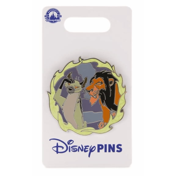 Disney Parks Villains Scar and Ed The Lion King Pin New With Card
