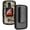 Camo, variant on Case with Clip for Alcatel TCL Flip 2 Phone, Nakedcellphone [Grid Texture] Slim Hard Shell Cover and [Rotating/Ratchet] Belt Hip Holster Holder Combo for T408DL / TFALT408DCP - Red