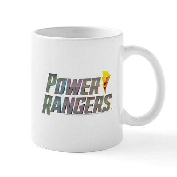 CafePress - Power Rangers Stacked Logo - 11 oz Ceramic Mug - Novelty Coffee Tea Cup
