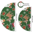 thumbnail image 3 of FMSHPON SantaSnowman Xmas Christmas Tree Skirt Stand Mat for Holiday Party Decoration Indoor Outdoor 36 inches, 3 of 6