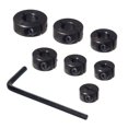 thumbnail image 1 of Juego de collares ajustables para brocas POWERTEC, 7 piezas, 1 of 8