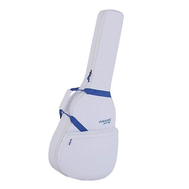 TISHITA Sac pour Guitare Acoustique avec Poignée de Transport Étui Professionnel Imperméable Blanc Bleu