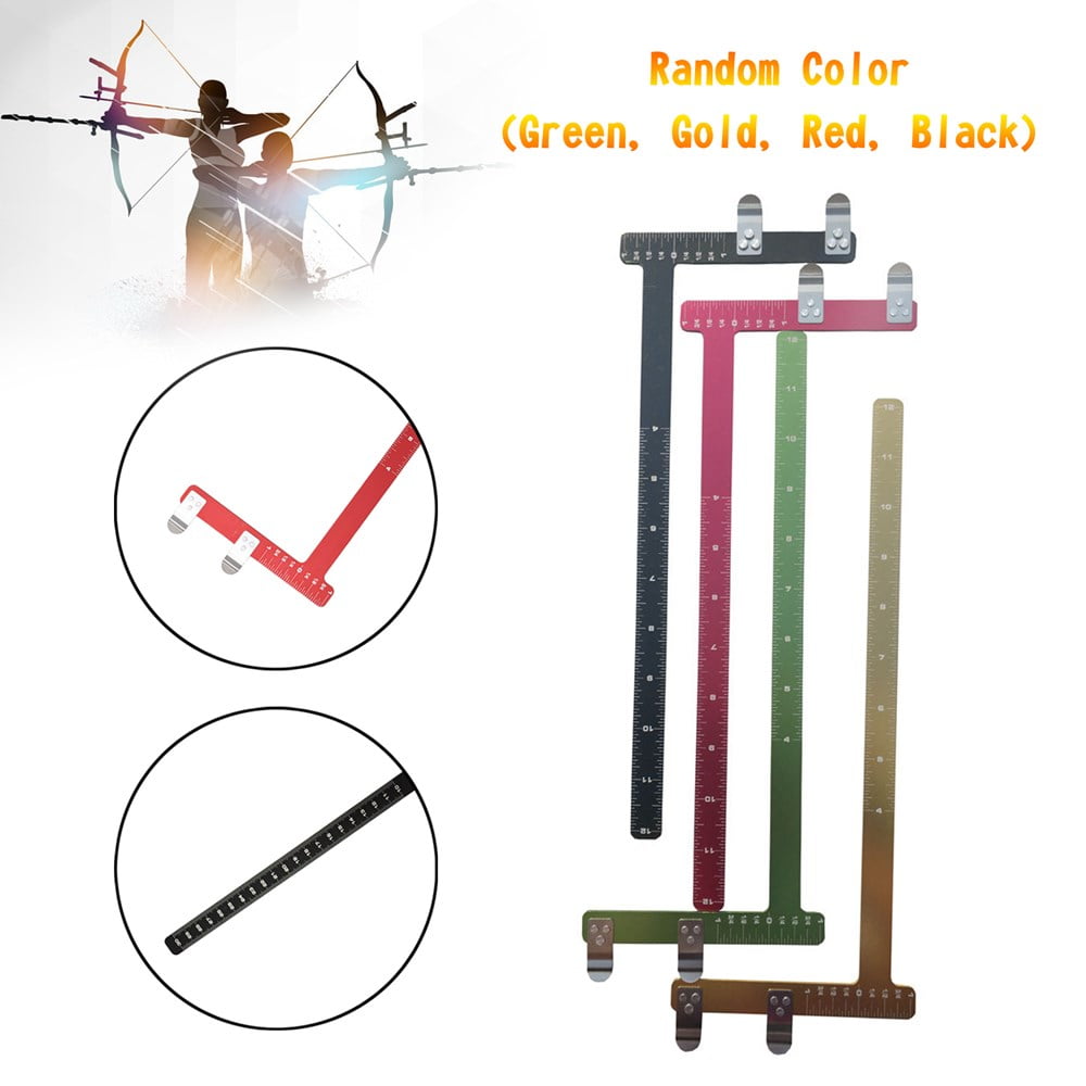 Black T-Square Useful Archery Arrow T Ruler for Recurve Bow Longbow Compound Bow 