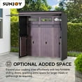 thumbnail image 5 of SUNJOY 7' x 3' Outdoor Kitchen / Grill Station with Overhead Lift-Up Door & Folding Sliding Doors for Compact Space, 5 of 11