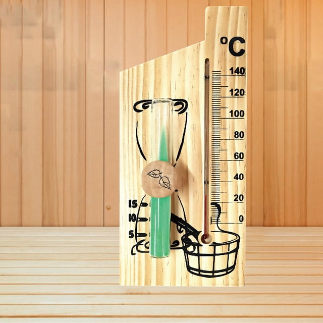 Termómetro de para , duradero de 15 tiempo de tiempo de tiempo de y temporizador de arena para , accesorios para sala de Soledad Termómetro de sauna